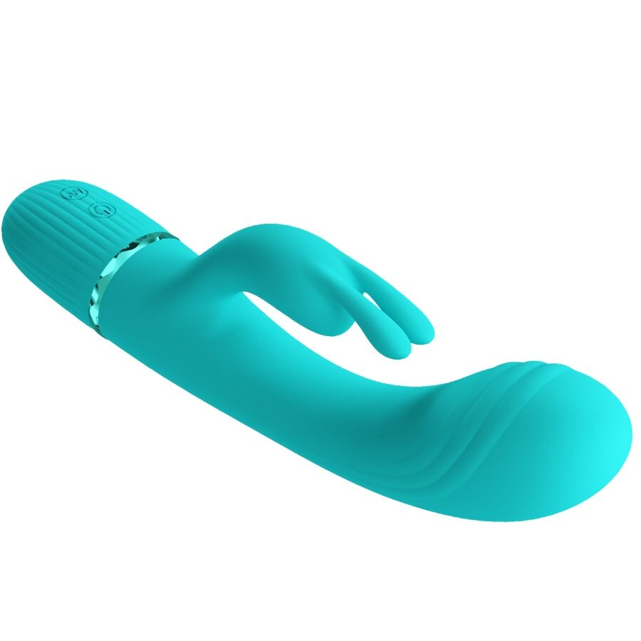 Vibromasseur Rabbit Scocco Turquoise - Pretty Love