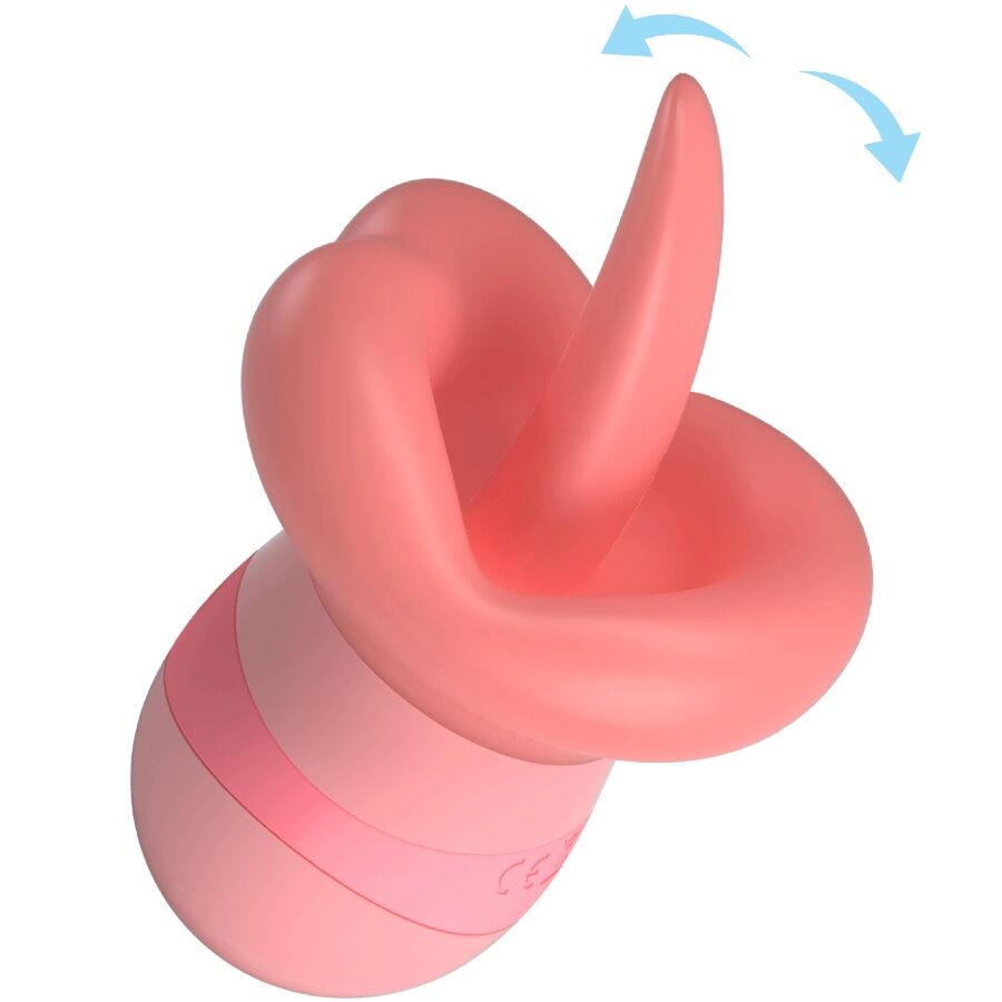 Stimulateur Clitoris Kylee Tongue 10 Vibrations Rose - Pretty Love