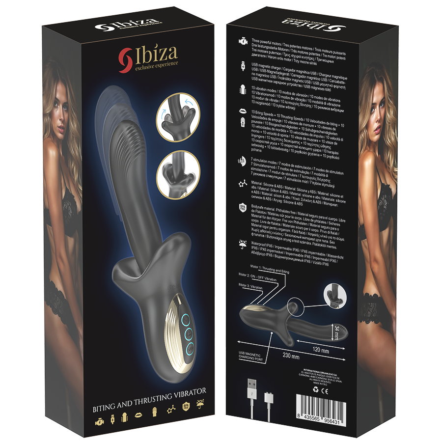 Vibrateur Rotatif Ibiza 3 Moteurs avec Stimulation Multiple