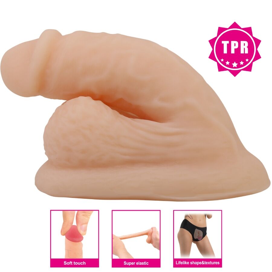 Gode Réaliste Wildon Ultra Élastique 10cm Naturel - Pretty Love