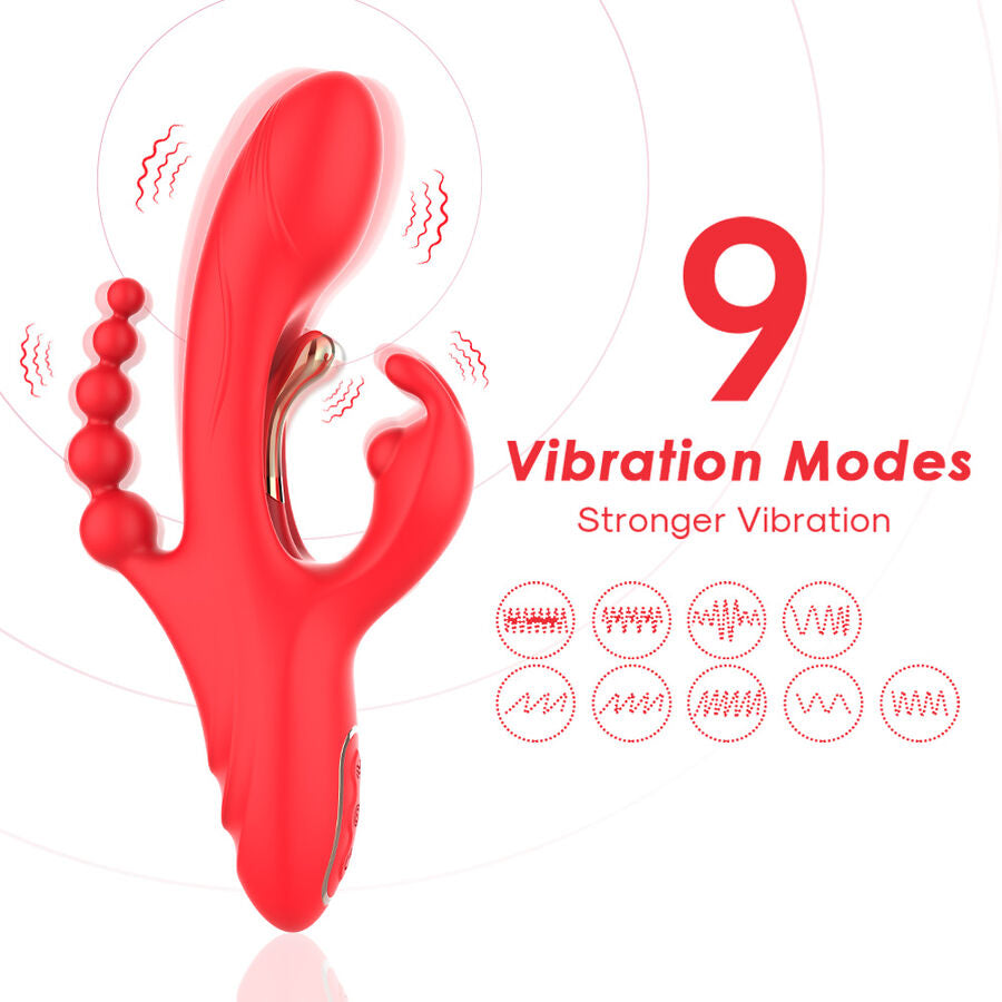 Vibromasseur Double Stimulation Armony Point G Rouge - Armony