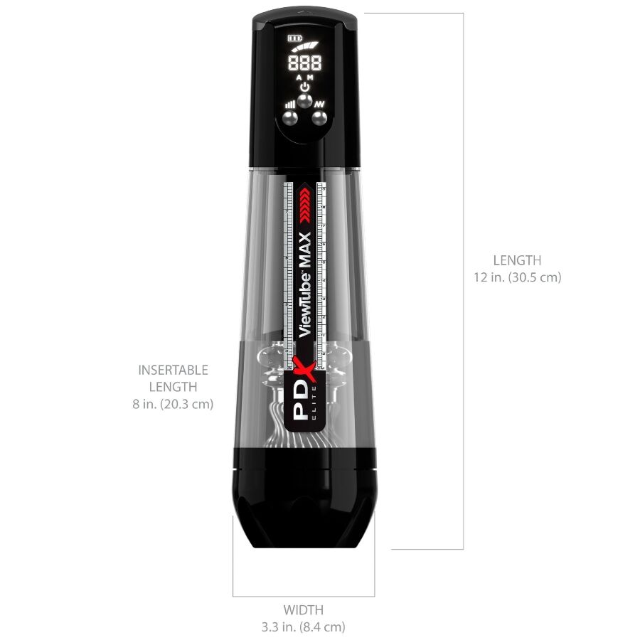 Masturbateur Automatique Viewtube Max View Transparent - PDX Elite