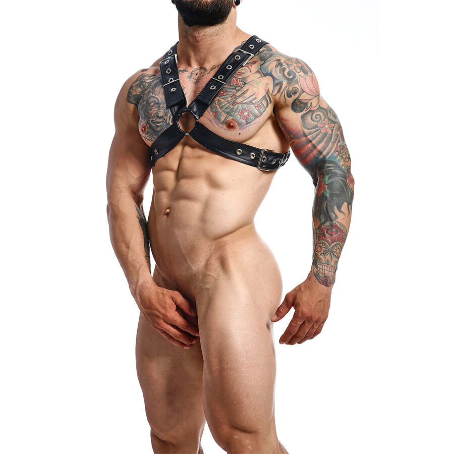 Harnais Corps Croisé Dngeon Noir - MaleBasics - MOB