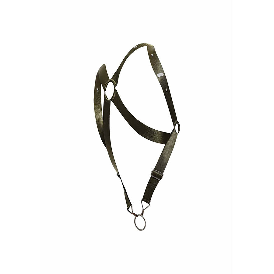 Harnais Masculin Croisé Dungeon Vert Taille Unique - MOB - MOB