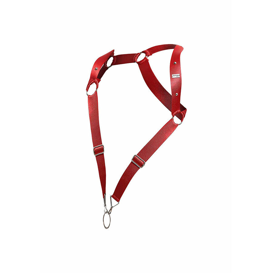Harnais d'épaule MOB Dos Droit rouge dungeon - MaleBasics - MOB