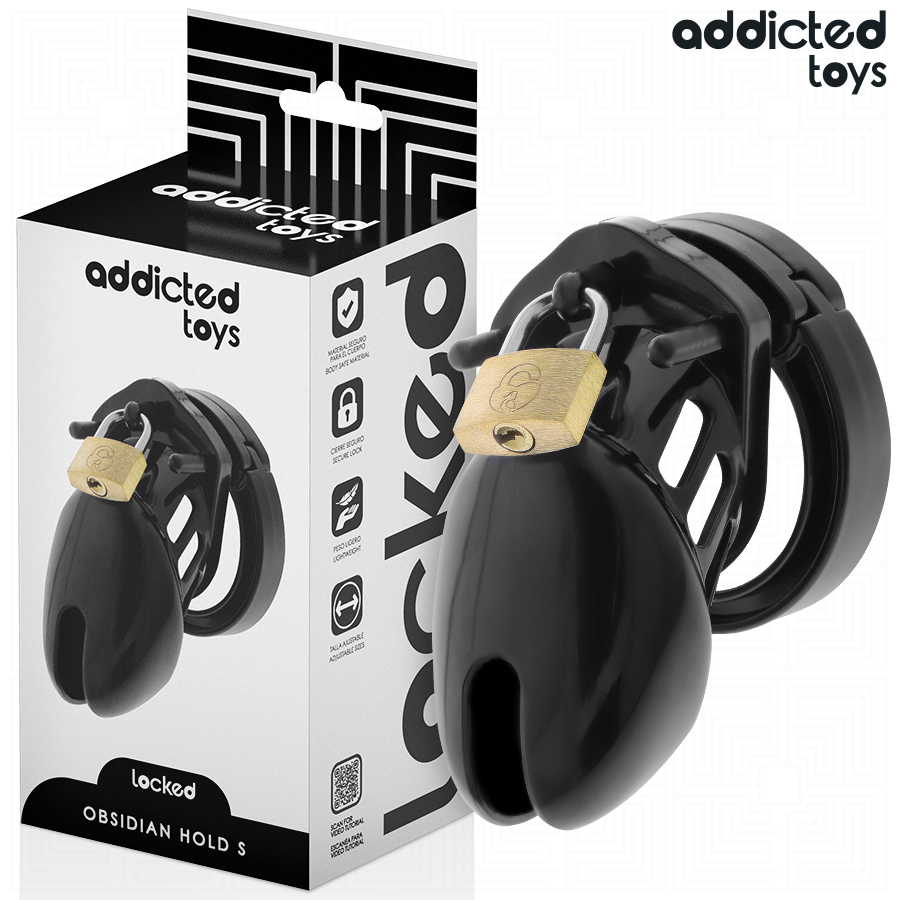 Cage de Chasteté Obsidian Hold Taille S - Addicted Toys