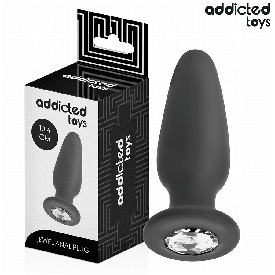 Plug Anal avec Bijou Jeweled Taille M 10,4 cm - Addicted Toys
