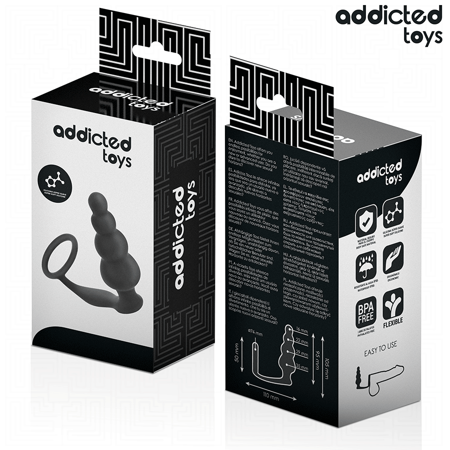 Plug Anal avec Anneau Addicted Toys Modèle 5 - Addicted Toys