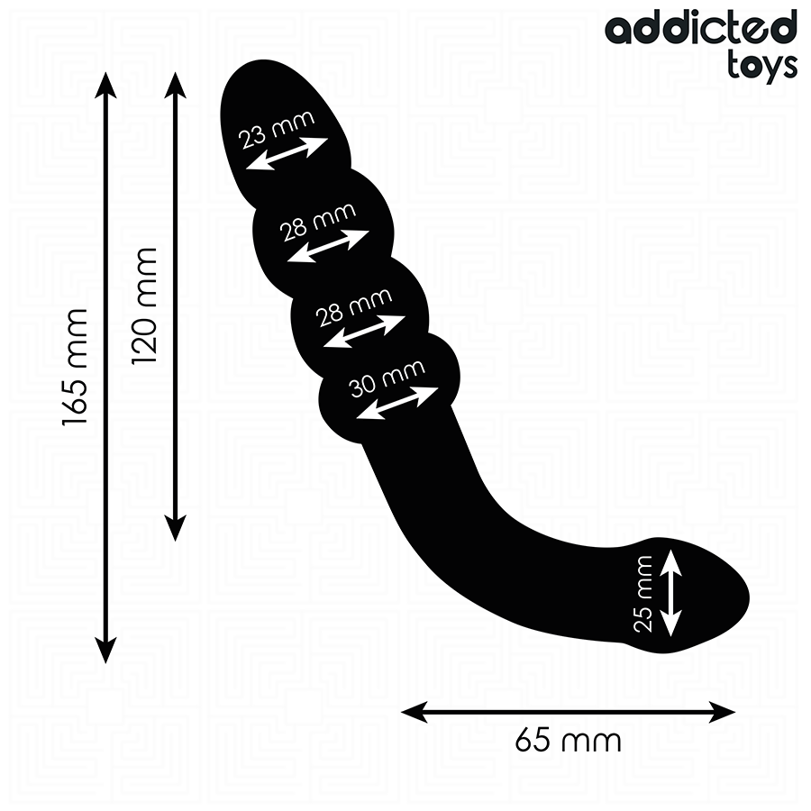 Masseur Anal Double Boules Progressives 16,5 cm - Addicted Toys