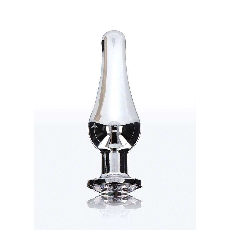 Plug Anal Diamond Butt Bijou Moyen Argenté - ToyJoy