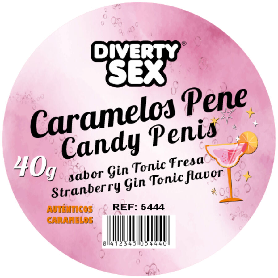 Bonbons Érotiques Pénis Gin Tonic x20 - Diablo Picante