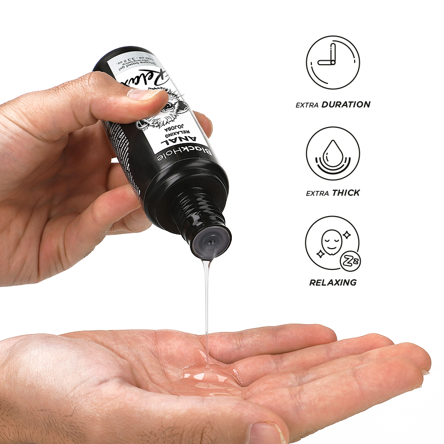 Lubrifiant Relaxant Anal Jojoba Relax 100ml - Black Hole - BLACK HOLE