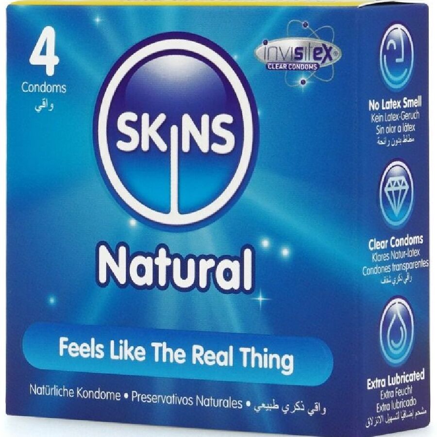 Préservatifs Naturels Premium Pack 4 - Skins - SKINS
