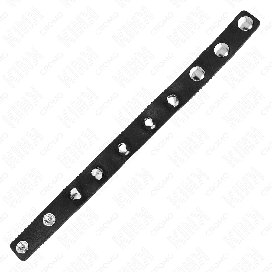 Anneau pénien en cuir avec pointes 21,5 cm - Kink - KINK RING POWER