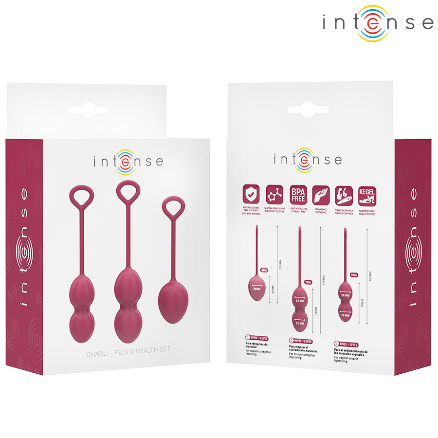 Kit Boules de Geisha Charli 3 Poids Progressifs Rouge - Intense