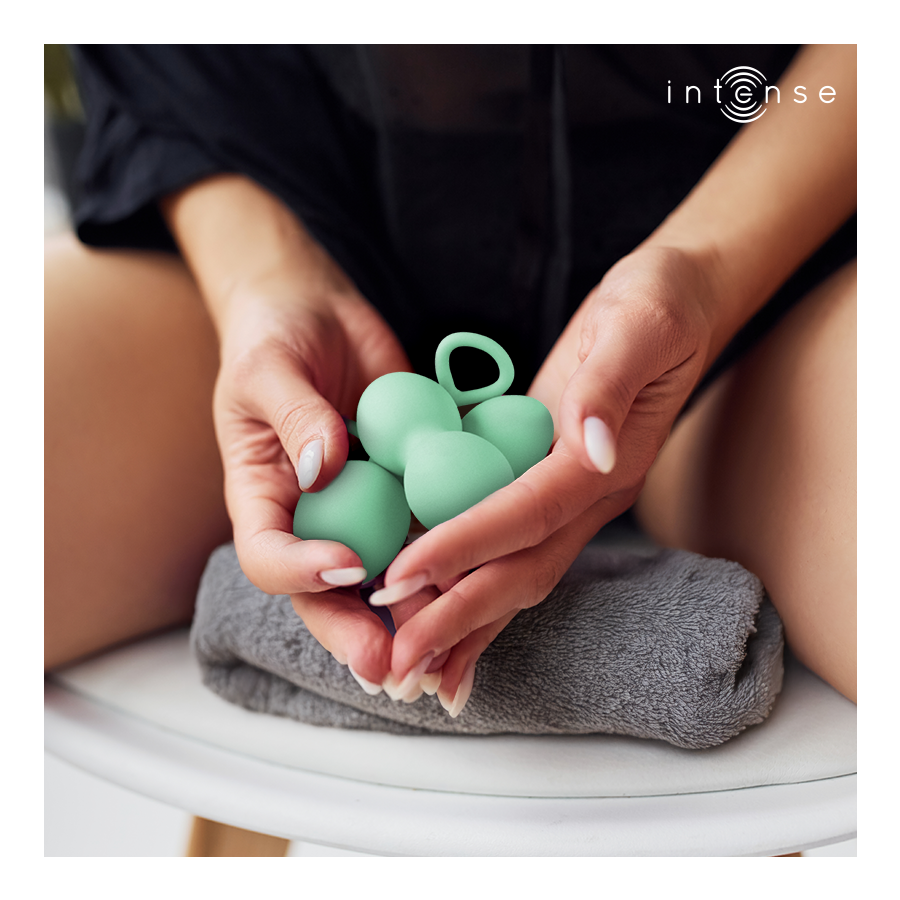 Kit Boules de Geisha Charli 3 Poids Progressifs Vert - Intense