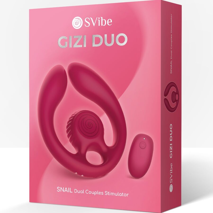 Stimulateur Couples Snail Vibe Gizi Duo Bourgogne - Snail Vibe