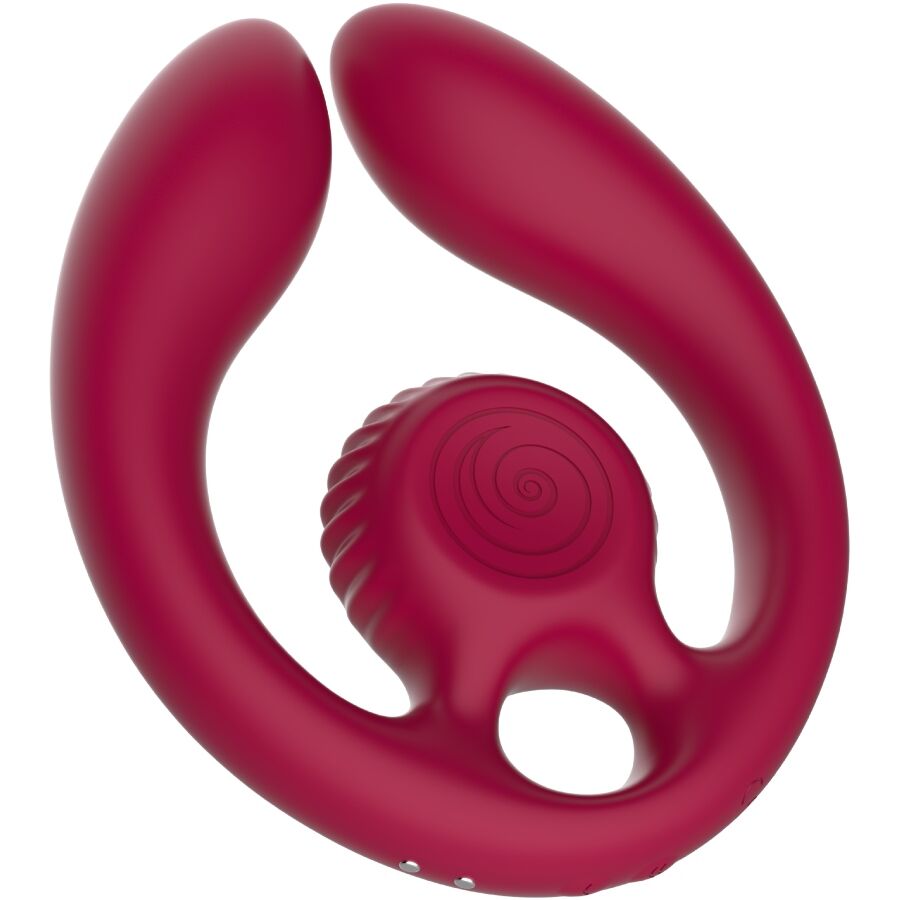 Stimulateur Couples Snail Vibe Gizi Duo Bourgogne - Snail Vibe