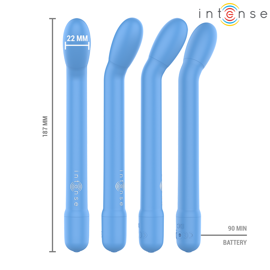 Stimulateur Point G Intense Karlie Bleu - Intense Fun