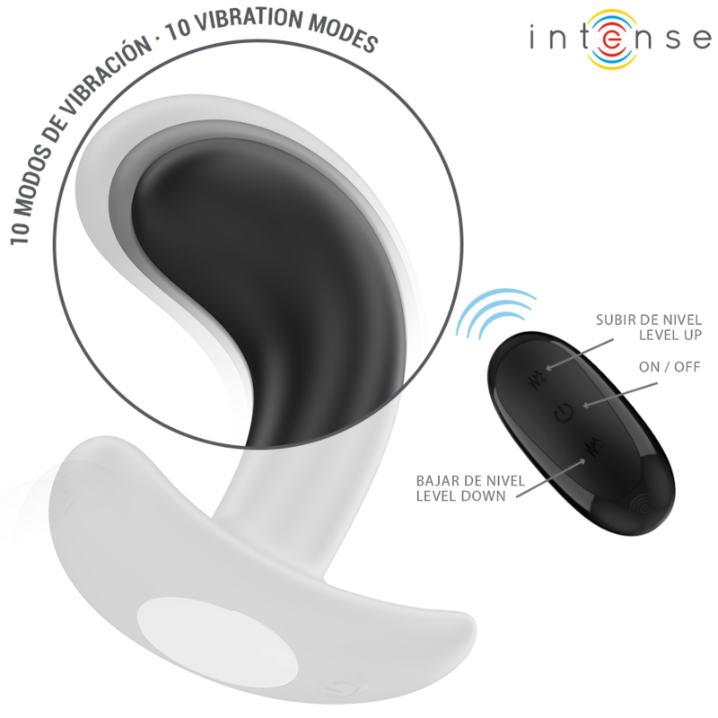 Plug Anal Vibrant Chandler Télécommandé Noir - Intense