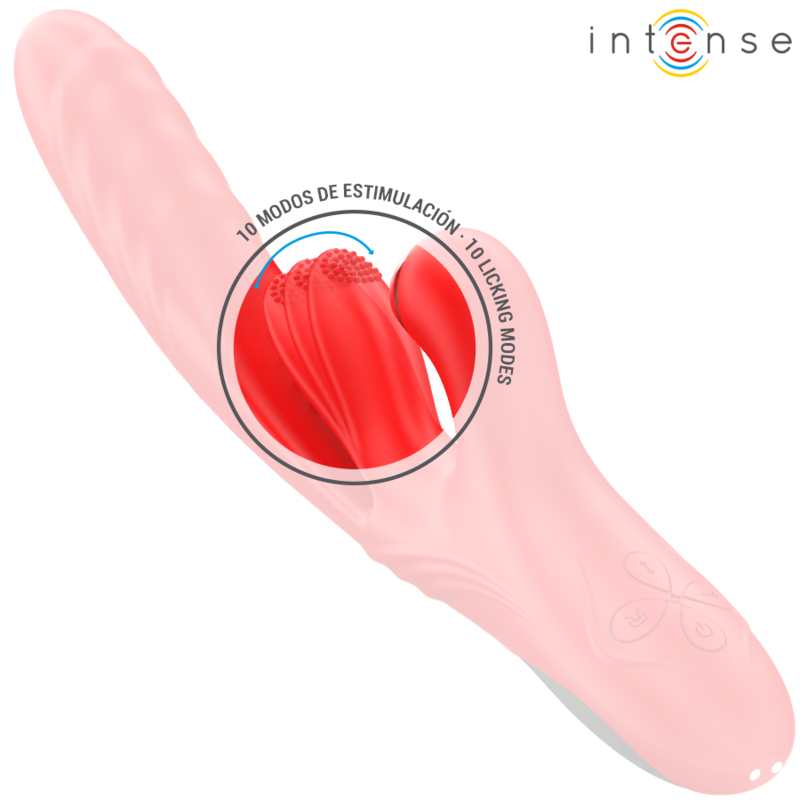 Vibrateur Triple Rosalia 3 en 1 Rouge - Intense