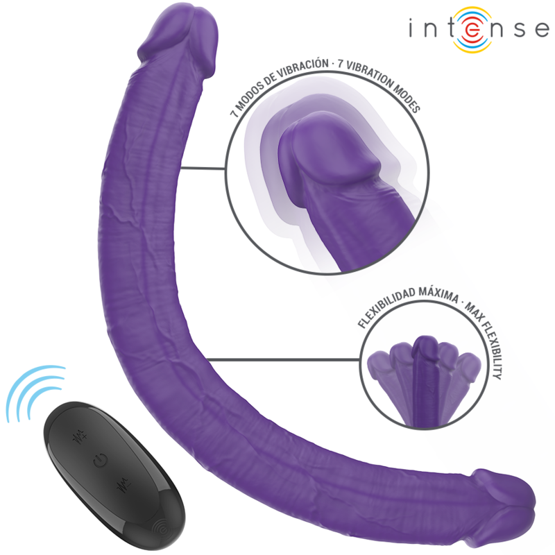 Gode Double Vibrant Gunter 40cm Violet - Intense