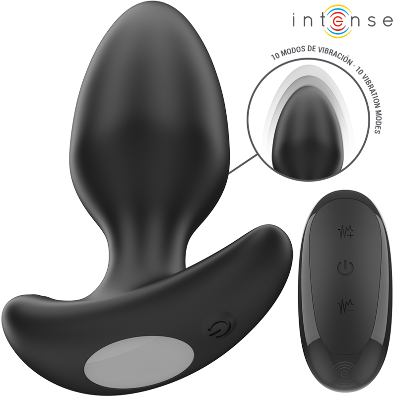 Plug Anal Vibrant Joey 10 Modes Noir Télécommande - Intense