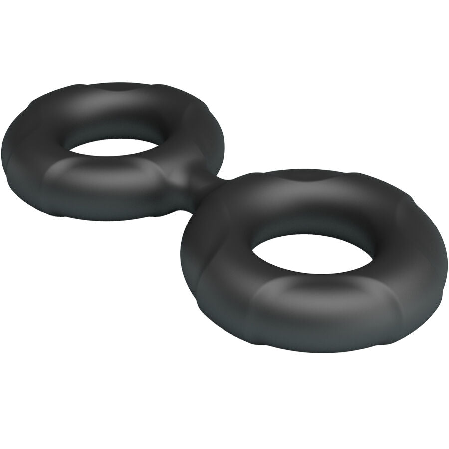 Anneau Pénien Double Radwan Modèle 19 Silicone - Crazy Bull