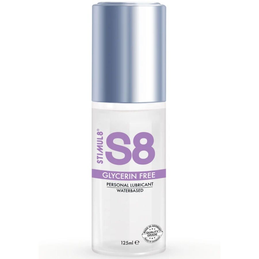 Lubrifiant à Base d'Eau Sans Glycérine Stimul8 125ml - S8