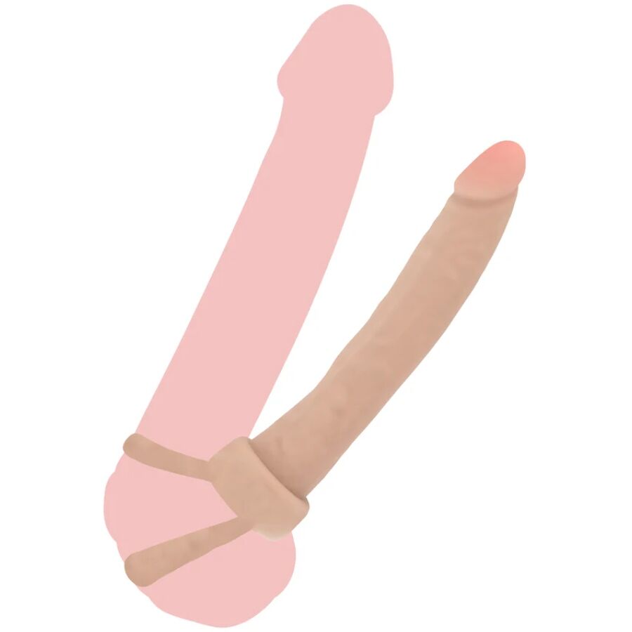 Stimulateur Anal Double Trouble 16cm Chair - Get Real