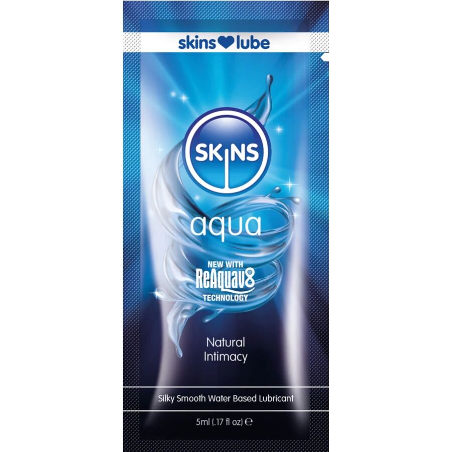 Lubrifiant à Base d'Eau Aqua Dose Unique 5ml - Skins - SKINS