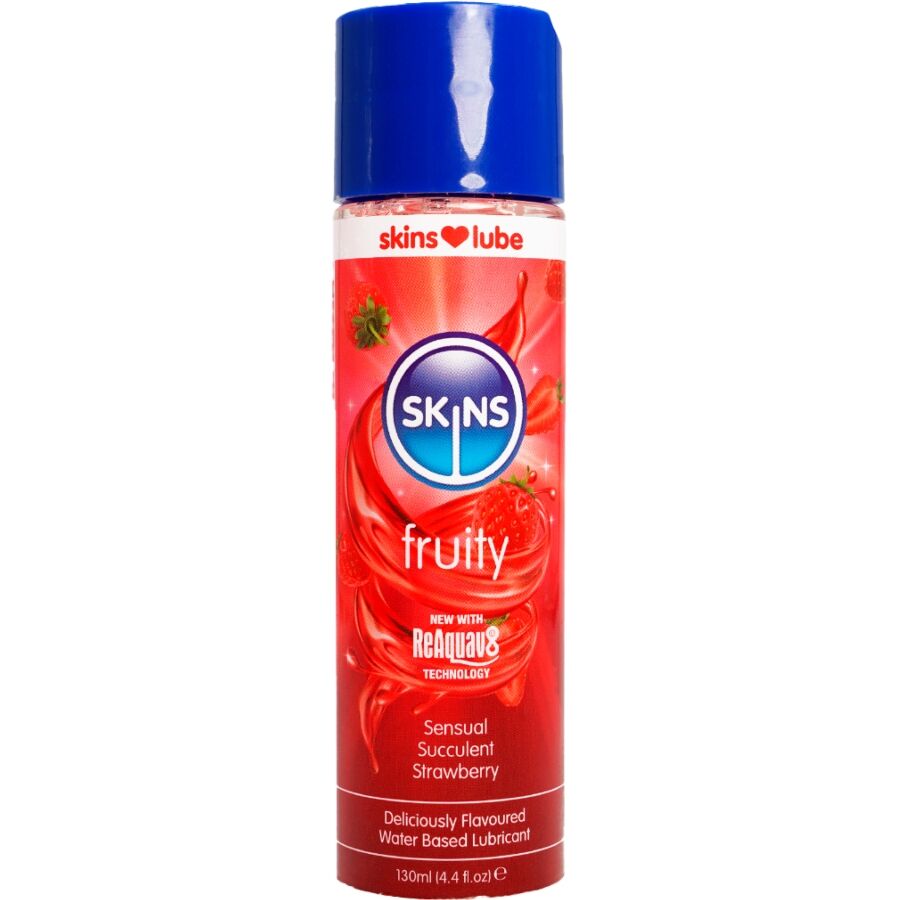 Lubrifiant fruité saveur fraise 130ml - Skins - SKINS