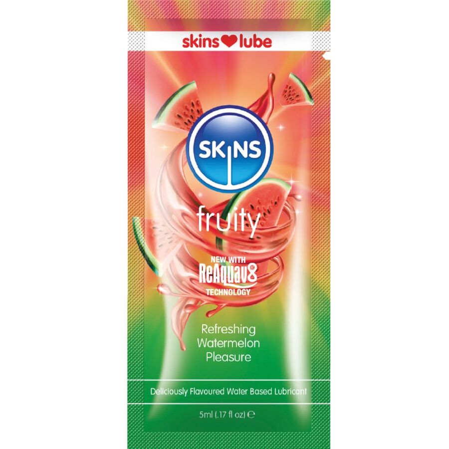 Lubrifiant fruité Skins pastèque 5ml - Skins - SKINS