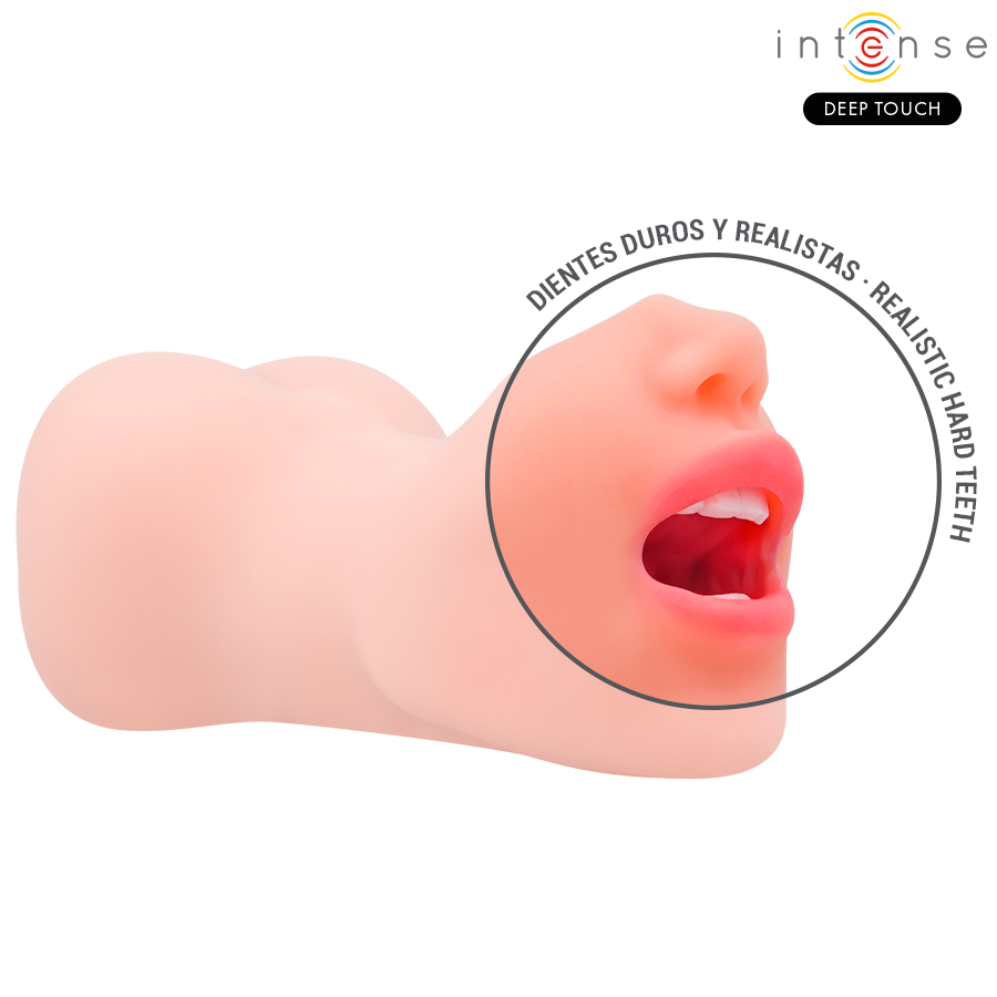 Masturbateur Riley Double Bouche et Vagin - Intense Deep Touch