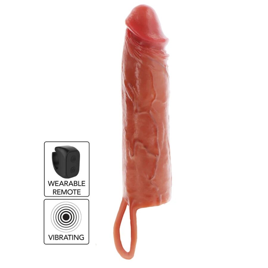 Manchon Pénien Vibrant Get Real Hydrated Skin Caramel - ToyJoy
