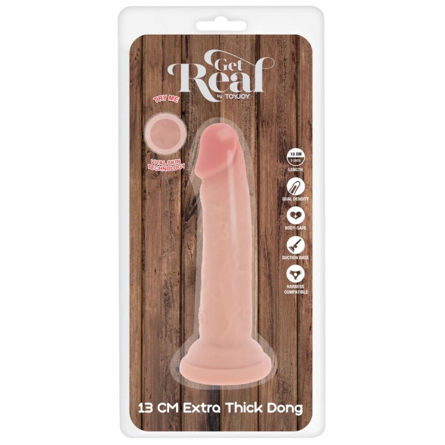 Godemiché Réaliste Get Real Deluxe Épais 13cm - ToyJoy