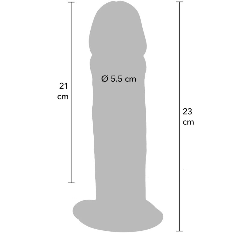Gode Réaliste Get Real Deluxe Épais Double Densité 23cm - ToyJoy
