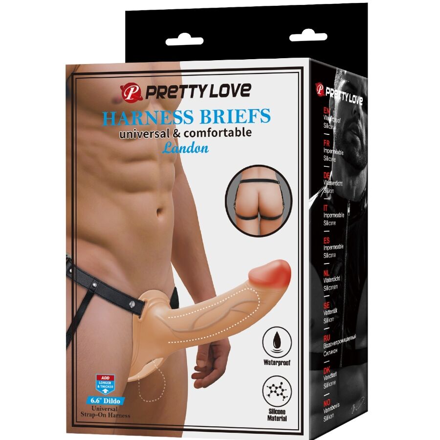 Gode Ceinture Vibrant Landon Light-Skin - Pretty Love