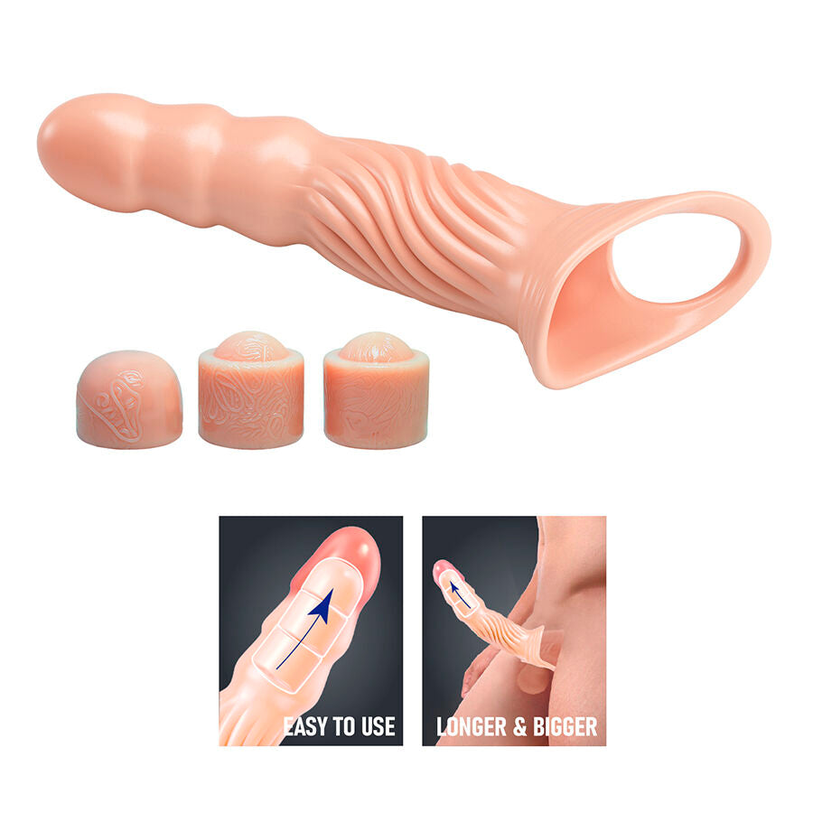 Gaine Pénienne Texturée avec Extenseurs - Pretty Love