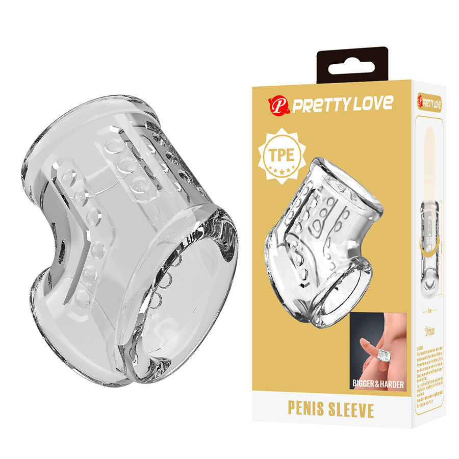 Gaine Pénienne Courte Transparente Texturée - Pretty Love