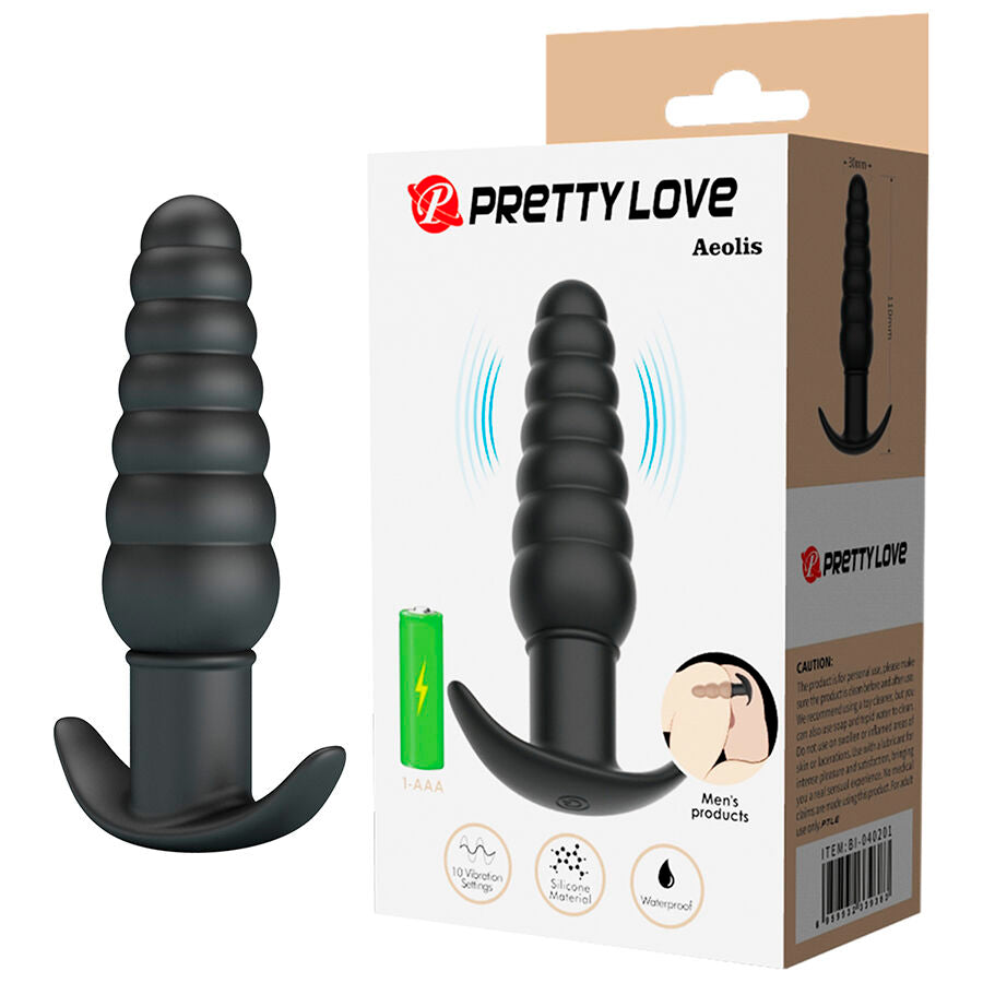 Plug Anal Vibrant Aeolis Waterproof Noir - Pretty Love