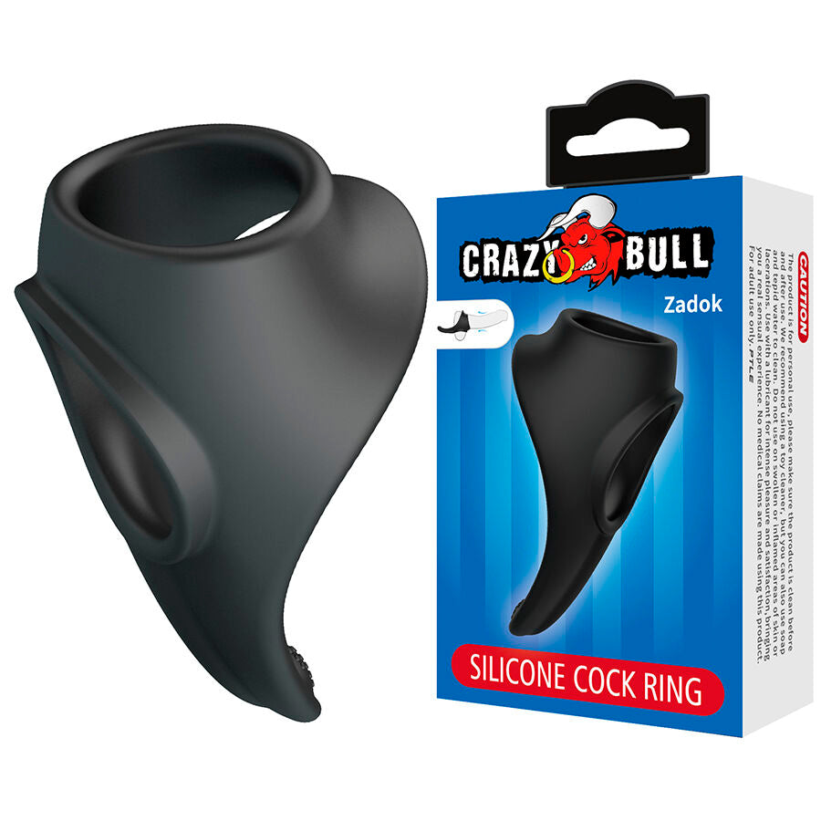 Anneau Pénien Zadok Extenseur Testicules Noir - Crazy Bull