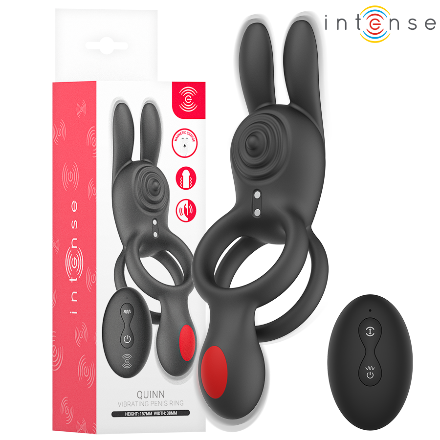 Anneau Vibrant Quinn Double Stimulation Télécommandé - Intense