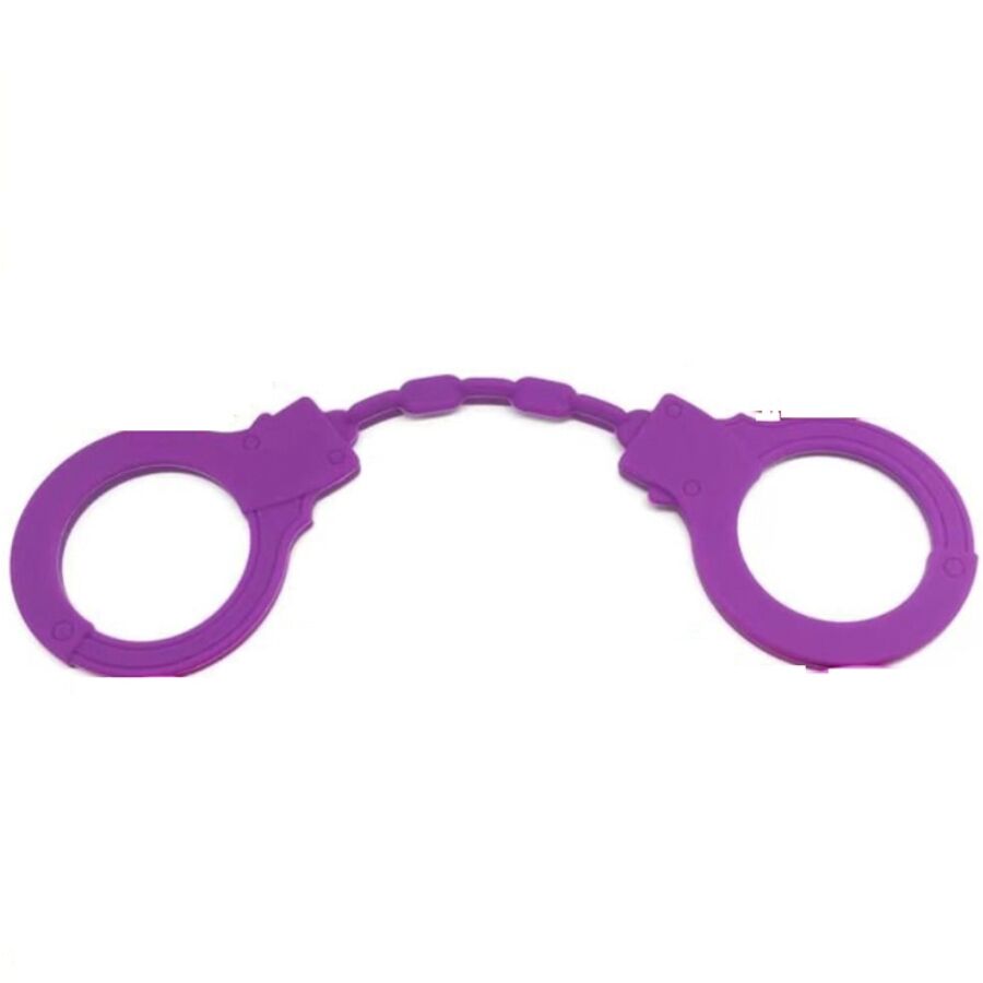 Menottes Érotiques Silicone Mauve - Diablo Picante