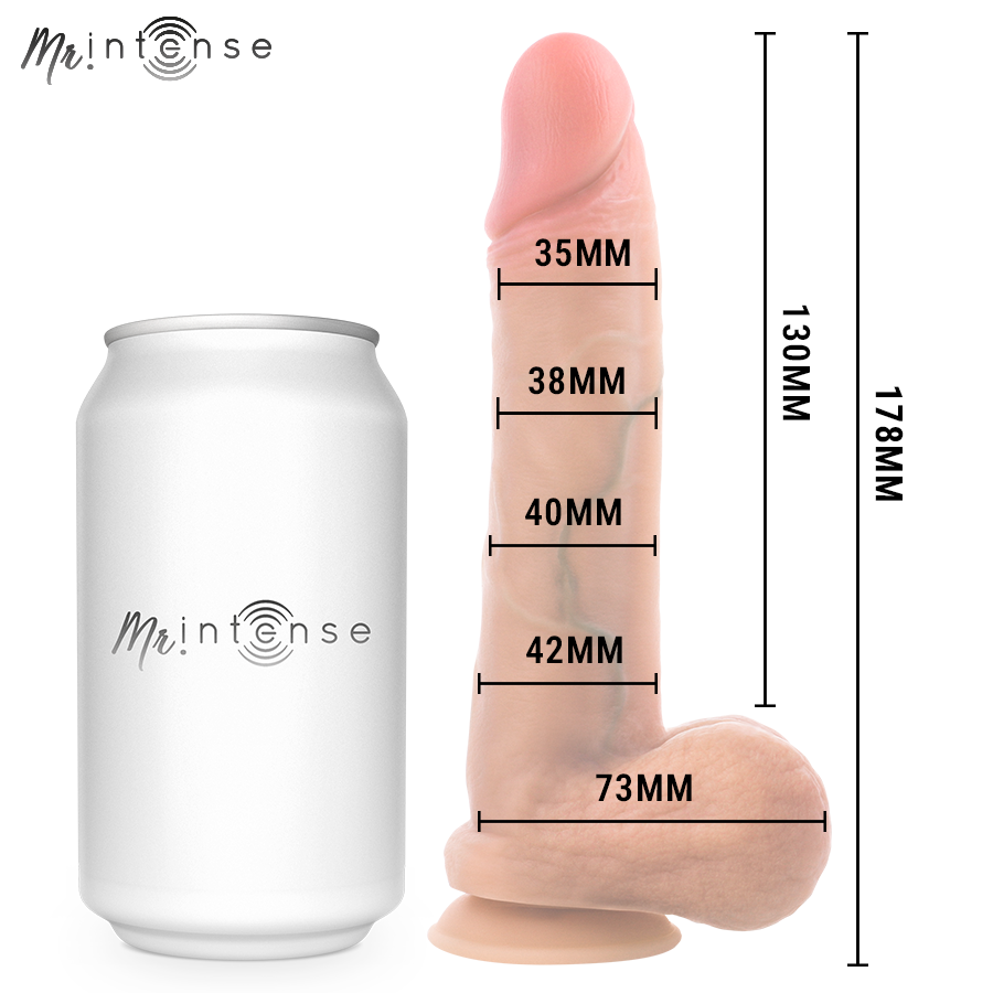 Gode Réaliste MR Intense Gary S Testicules 17,8cm - MR Intense