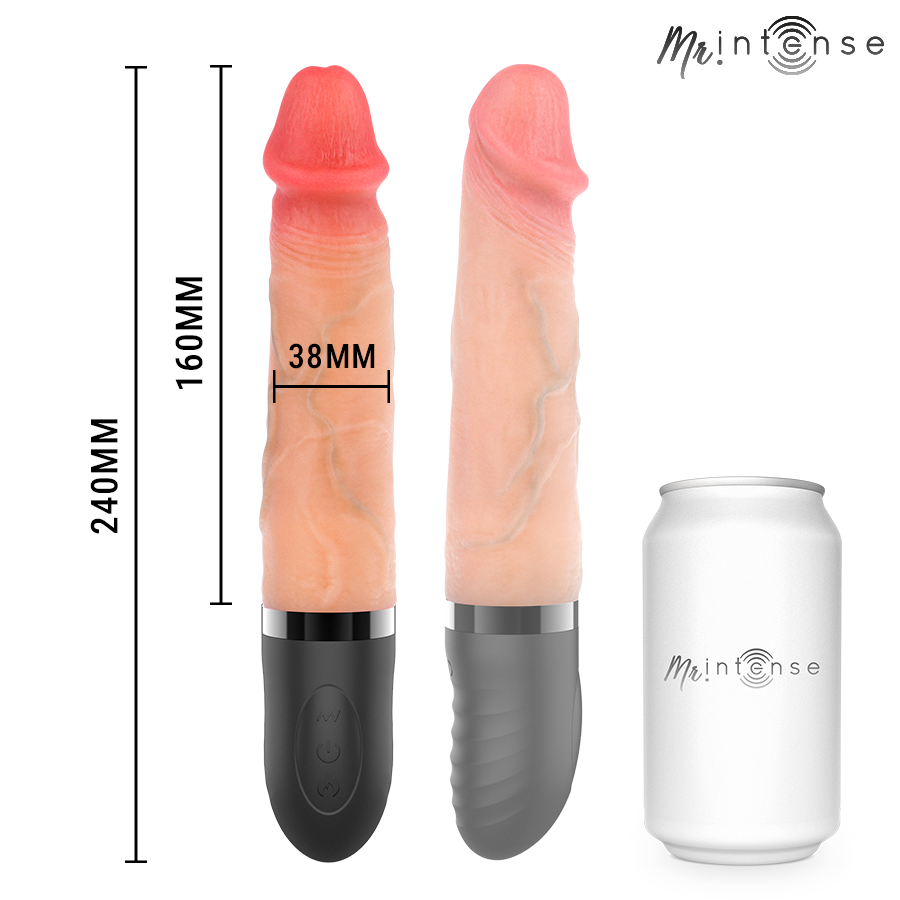 Vibromasseur Réaliste Mr Intense Jean Chauffant 24cm