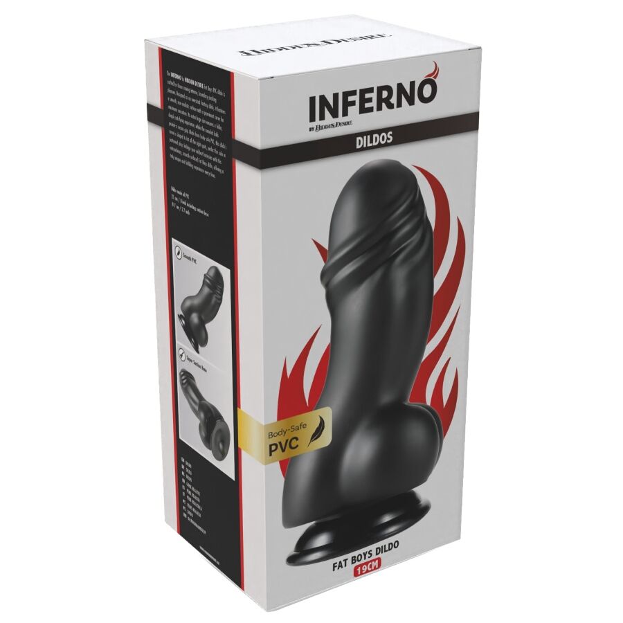 Godemichet Inferno Fat Boys 19cm Ventouse - Hidden Desire - HIDDEN DESIRE