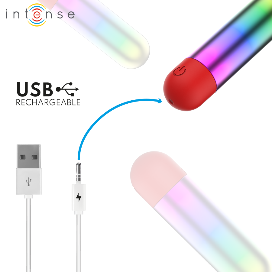 Vibromasseur Balle Clitoridien Debbie Rainbow - Intense Fun Toys