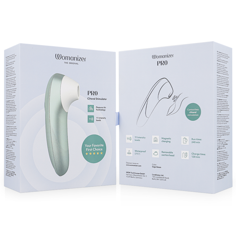 Stimulateur Clitorial Pro Vibrant Vert Sauge - Womanizer