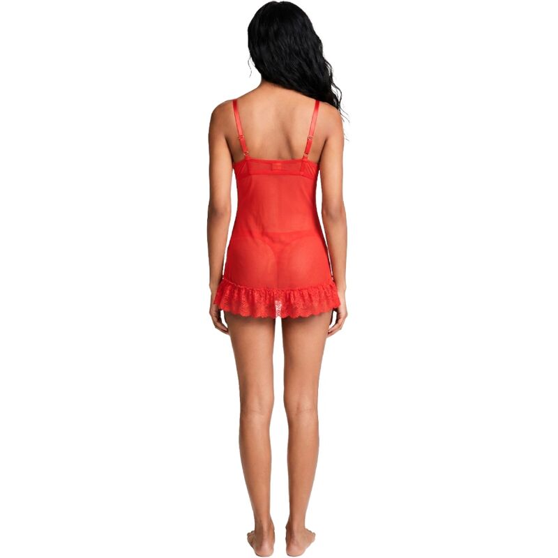 Ensemble Nuit T-shirt + Culotte Rouge - Livco Corsetti Sets